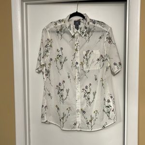 Floral button up